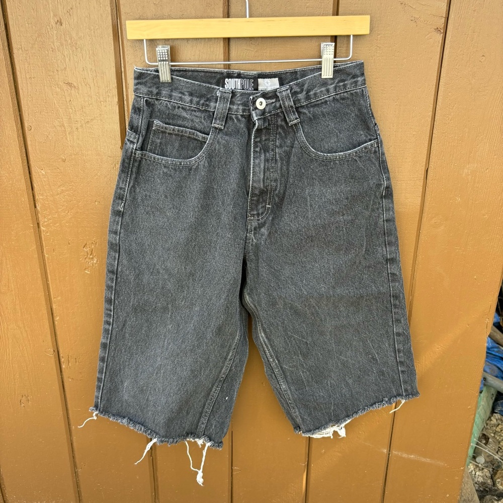 Southpole jean shorts Size 26  X  15 Rare Y2K Hip Hop Skater Hipster Unisex